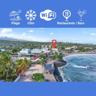 LaPlage - A 50m de la Plage-Restos-Bars-Ville - Saint-Paul - 5