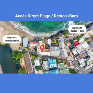 LaPlage - A 50m de la Plage-Restos-Bars-Ville - Saint-Paul - 6