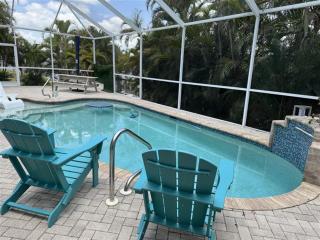 Heated Pool & Tiki Hut on a Stunning Canal View - The Dancing Dolphin Villa - Roelens - Cape Coral - 0