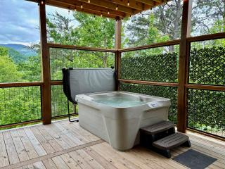 Out of the Ashes is a brand new 3 bedroom cabin with high end touches, hot tub, and a mountain view! - Gatlinburg - 9