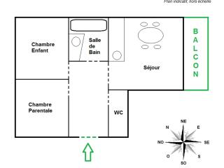 Appartement rénové centre station, 3 étoiles, 4 pers, balcon, parking, Wi-Fi - FR-1-598-44 - Les Gets - 2