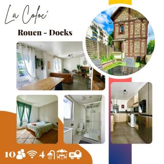 La Coloc' Rouen Docks T6 4 Bathrooms Garden - Rouen - 0