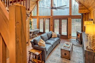 Waterfront A-Frame Cabin w Hot Tub, Outdoor Kitchen, Firepit Near Hiking & ATV Trails - 10 mins to Helen, GA - Sautee Nacoochee - 7