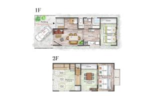 最大9名可 無料駐車場付 和モダン1棟貸切 4独立寝室 乾燥機付 - 3