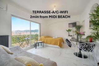 Lumineux Studio TERRASSE, Clémenceau-CANNES CENTRE A0B192 - 0
