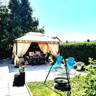 Design Maisonette - 24h Self-Check- GONDWANA Park - bis 7 Pers - In direkter Weihernähe - Parkplatz - WiFi - Balkon -Terrasse - Schiffweiler - 6