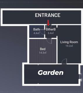 Modern ground one bedroom apt G cribs - El Gouna - 1