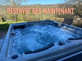 Chalet et jacuzzi au coeur du Nivernais - - 9