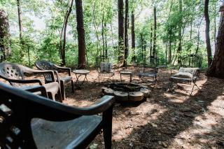 Private and Group Friendly Yard Foosball Fire Pit - Raleigh - 9