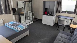 BUSINESS-MOTEL free WiFi & massage, air-con, XXL-Parking, Wallbox, Smart TV, Video-Security - Heimsheim - 5