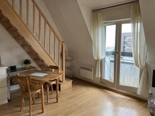 Duplex vue mer, 4 pers, parking privé, plage à 100m - Villers-sur-Mer - 9