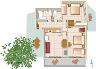 Ferienhaus mit großer Terrasse und Garten in Strandnähe - Živogošće - 9