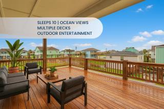 Puesta Del Sol 4BR Beach Retreat Decks Ocean Views and Outdoor Bar - Crystal Beach - 1