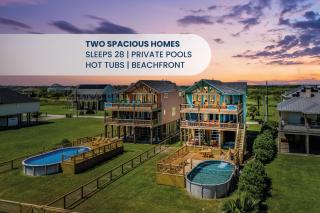 Luxury Beachfront Escape 2 Homes, Pools & Hot Tubs - Port Bolivar - 9