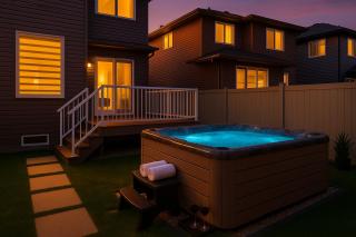 4BR Family Retreat with Hot Tub, 5 Beds, Close to WEM and Trails - Edmonton - 0