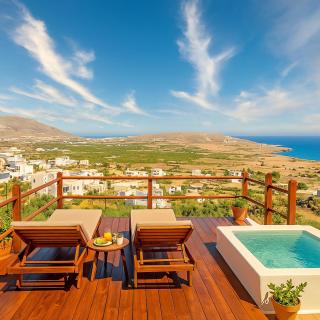 Santorini Rooftop Hot Tub Suite with Panoramic Views - Akrotiri - 8