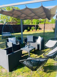 La Demeure du Cerf Gîte chic 6P en Sologne avec jacuzzi piscine estivale chauffée près de Lamotte parc FFE Center Parcs Haut des Bruyères et zoo de Beauval - Chaon - 9