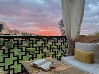 Peaceful 2BR Oasis with Pool Tennis AC - Palmeraie - Marrakesh - 4