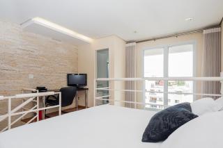 BHaus Morumbi Impression - Loft Duplex 50m2 com Linda Vista 13o andar - Cama Queen - Academia - Piscina - Vaga de Garagem - Mini Mercado - Portaria 24h - ip3 - 7
