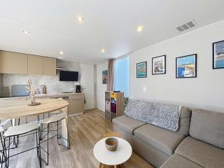 Mobil-home Keywest: 2 chambres, 2 sdb, plage à 200m, piscine chauffée, fitness, parking, Wi-Fi inclus - FR-1-361A-27 - Jullouville-les-Pins - 3
