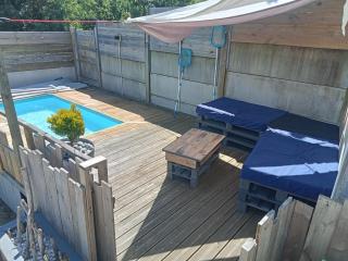 À 300m de la mer maison - jardin - Piscine pour 4 - Sainte-Marie - 9