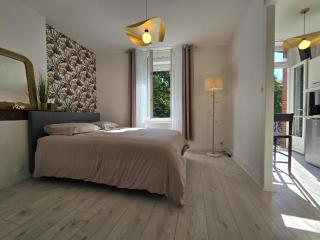 Charmant appartement chambre, cuisine et salle de bain avec balcon sur Jardin Massey - Tarbes - 0