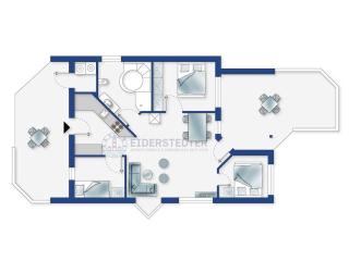 Ferienhaus Huus Eiderwatt ID 460 - Wesselburenerkoog - 9