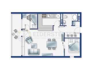 Wohnung 135 Studio am Meer ID 078 - Sankt Peter-Ording - 8