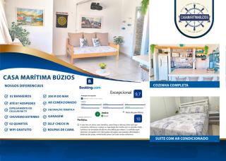 Casa Marítima Búzios- 200mt da Praia Piso Superior - Búzios - 9