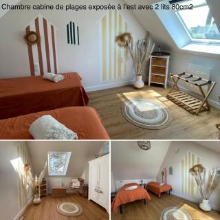 Ty Glazu Doelan espace 60m2, Port& criques à pied, 2 chambres privées au 1er étage, SDB, WC séparé - Clohars-Carnoët - 8
