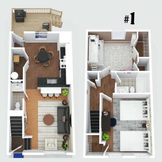 2 BR 1 & half Bath Retreat, Sleeps 7, only 3 Miles to Ark! - 6