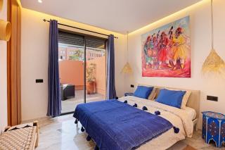 Heart of City 2BR 2Patios Fiber AC Modern New Calm - Marrakech - 9