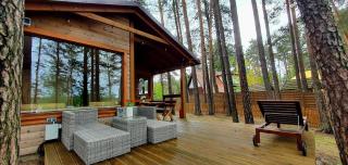 Domki LeMo - nad samym jeziorem, nowe w pełni wyposażone z miejscem parkingowym - Borsk - 7