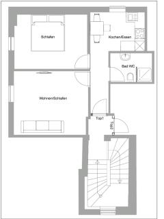 Idyllische Suite in Zentrumsnähe mit Parkplatz Top 1 - Gmunden - 9