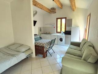 Maison indépendante avec Jardin, Studio de 26m2 tout équipé avec Climatisation réversible - Rochegude-Drome - 5