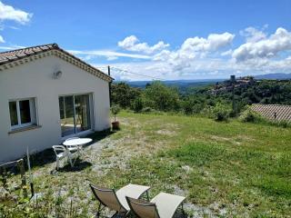 Gîte Les Mimosas - 2 à 4 personnes - Vue imprenable - Largentière - 0