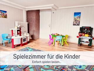 Kindertraum - Spielplatz - Spielzimmer - Terrasse mit Grill - Garten - wandern - 3 Schlafzimmer bis 9 Personen - Ferienhaus Taufstein 2 - Herbstein - 6