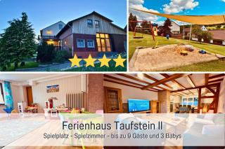Kindertraum - Spielplatz - Spielzimmer - Terrasse mit Grill - Garten - wandern - 3 Schlafzimmer bis 9 Personen - Ferienhaus Taufstein 2 - Herbstein - 0