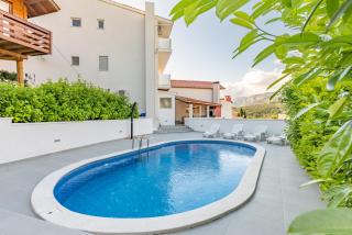 Luxury apartment Irina with private heated pool - Srinjine - 6