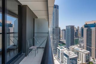 White Sage Escan Tower 1BR Dubai Marina Large Balconies High Floor - 1