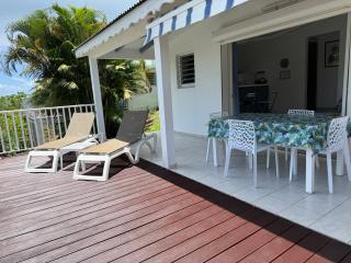 LE LAGON BLEU, BUNGALOWS Vue sur MER , 350 m de la plage - Sainte-Anne - 6
