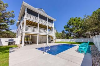Saltwater Pool Outdoor Bar & 5 Min Walk to Beach - Corolla - 0