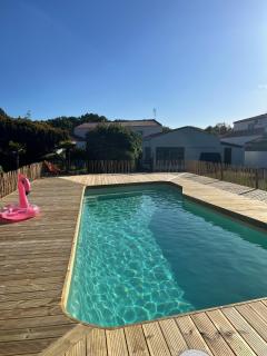 Ile d oléron Vertbois, Villa Bois Piscine et mer - - 0
