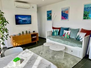 Terrasse, vue mer & montagne, parking & clim - 5