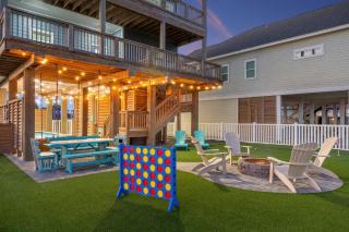 Heated Bamboo Pool + Spa | Swinging Daybed & Golf - Galveston - 8