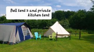 Bell tent one of three to rent fully equipped private equipped kitchen tents too - Saint-Michel-de-Montjoie - 2
