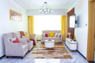 celestial modernly furnished two bedroom apartment with amazing city views swimming pool ,children playground ,ample private parking space and rooftop chill spot - Nairobi - 3