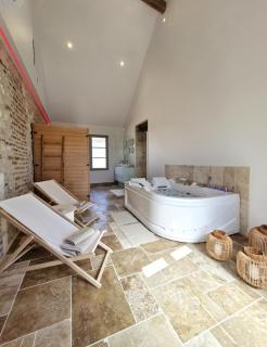 L'audacieuse-Jacuzzi et sauna , miroir suspendu - - 5