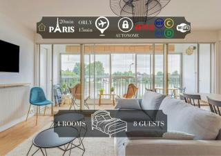 Appart'Hôtel Luminous Vue Seine- Paris 15min - Juvisy-sur-Orge - 0