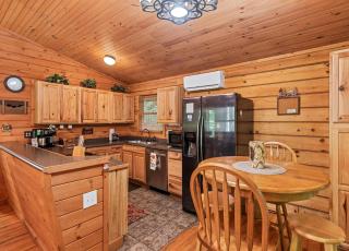 Cozy Stream True Log Cabin w/ Hot Tub Near SMNP - Maggie Valley - 5